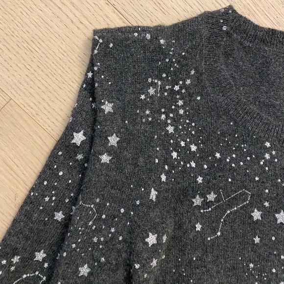 white + warren constellation star sweater - Picture 2 of 6